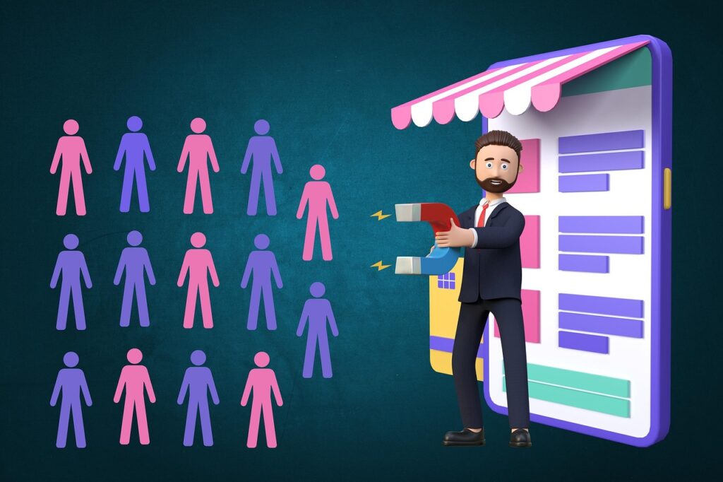 lead magnet, lead generation, attract customers, attract leads, get leads, cartoon, lead generation, lead generation, lead generation, lead generation, lead generation