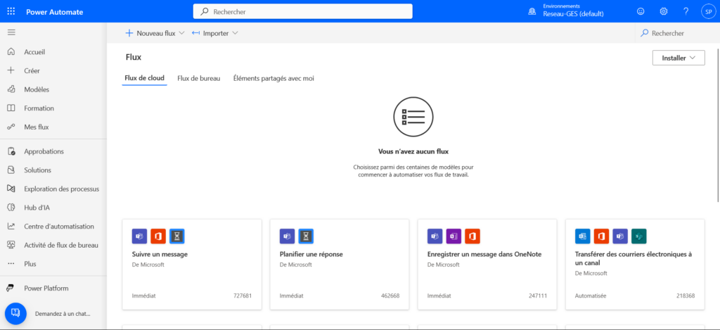 Quel est l’intérêt de la fonction "Automatiser" dans OneDrive