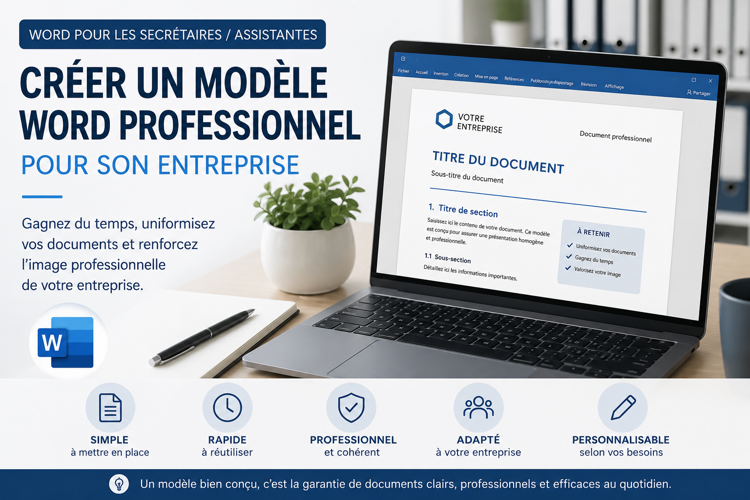 Créer un modèle Word professionnel pour son entreprise
