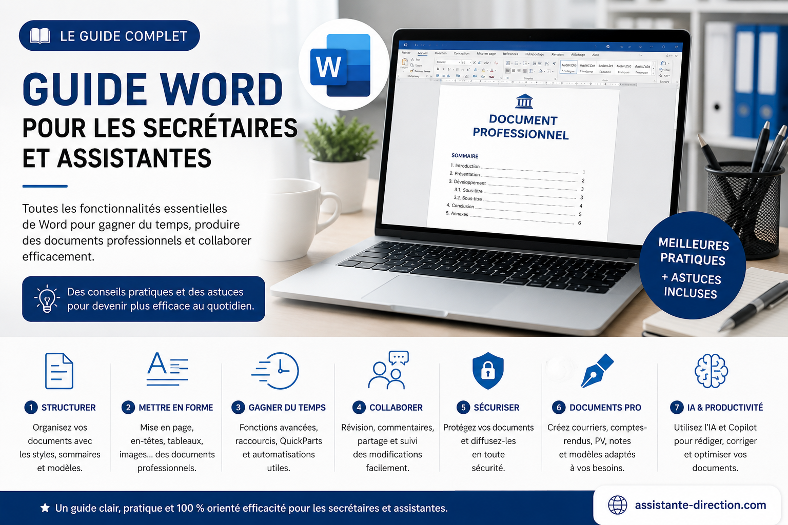 Guide Word pour les secrétaires-assistantes