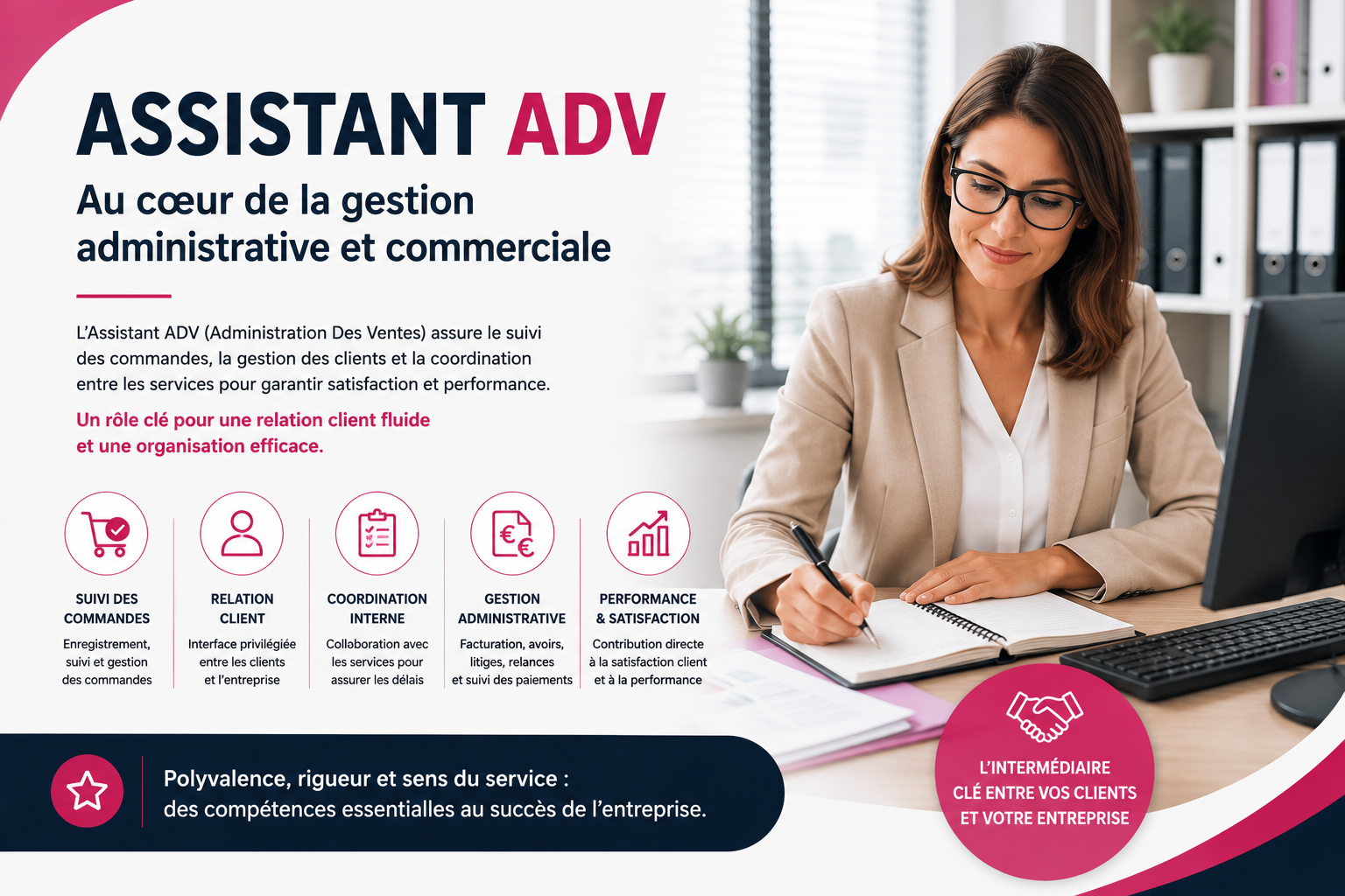 Assistant ADV : le pivot administratif de l'équipe commerciale