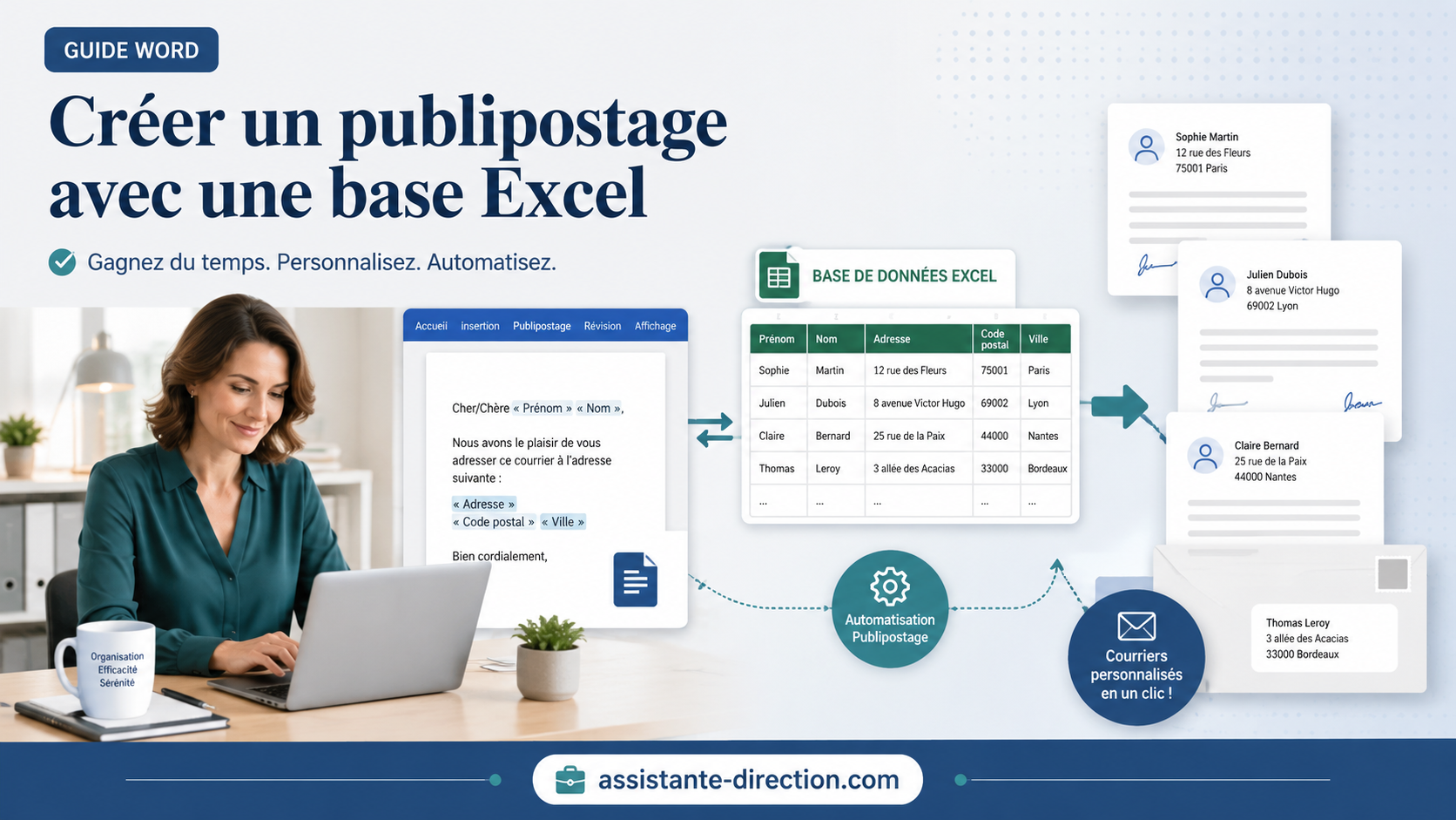 Créer un publipostage avec une base Excel