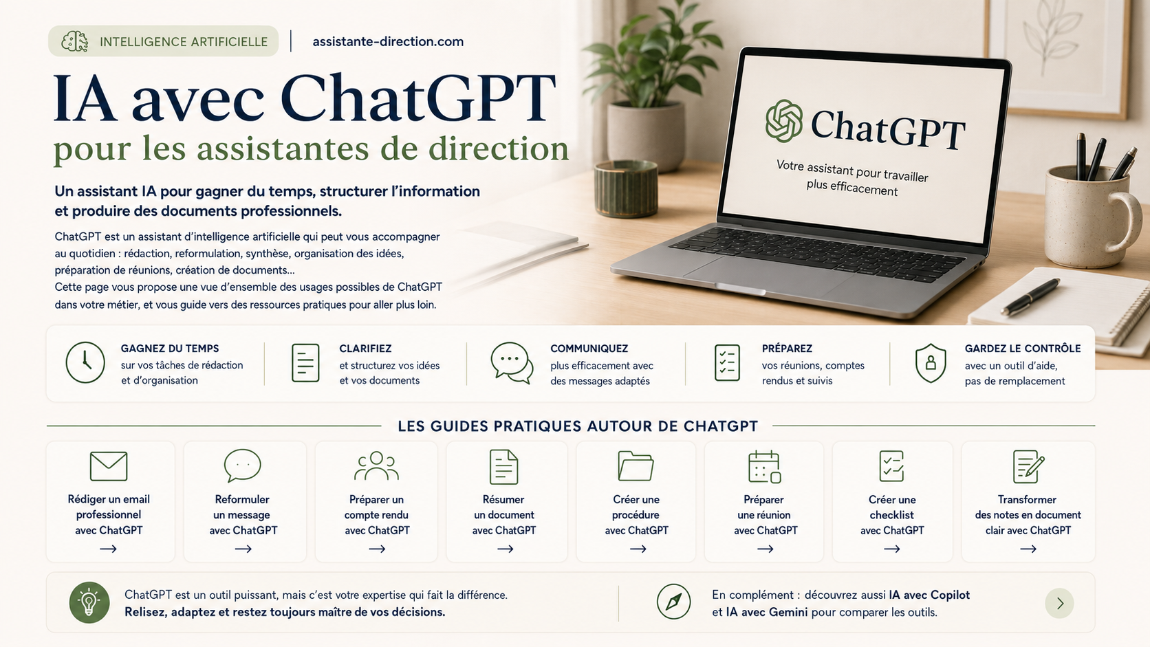 IA avec ChatGPT pour les assistantes de direction